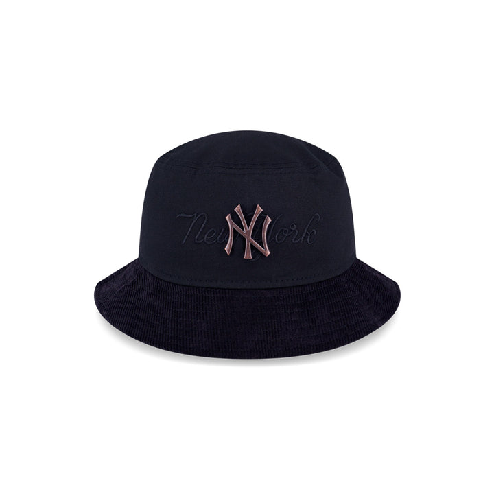 New Era หมวกรุ่น New York Yankees Metal Copper Black Bucket 01