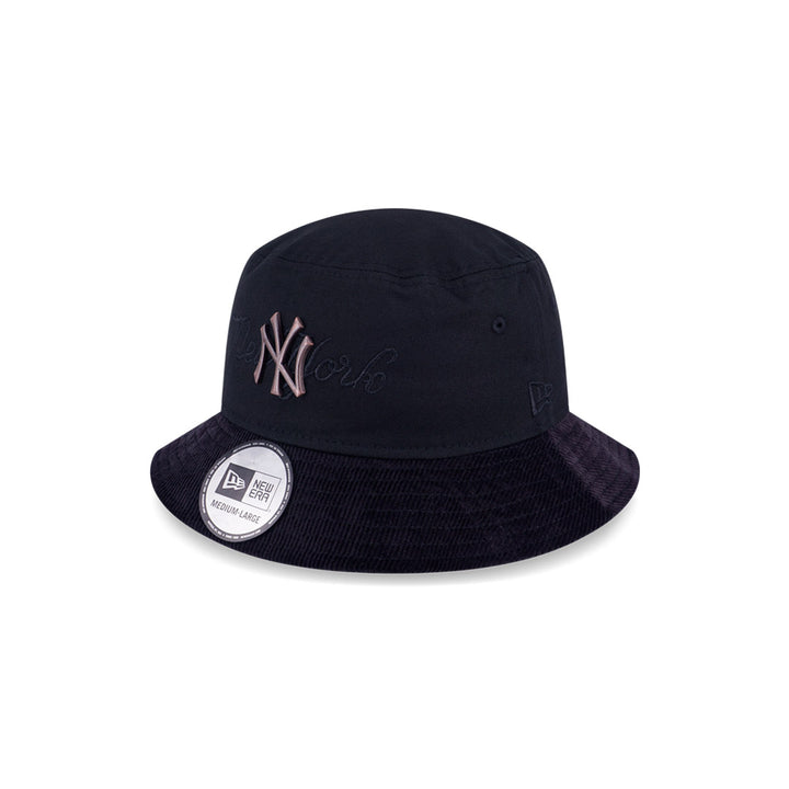 New Era หมวกรุ่น New York Yankees Metal Copper Black Bucket 01