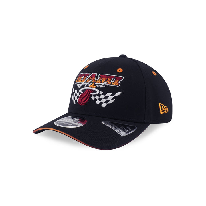 New Era หมวกรุ่น Miami Heat Nba Racing Black 9Seventy Stretch Snap Cap