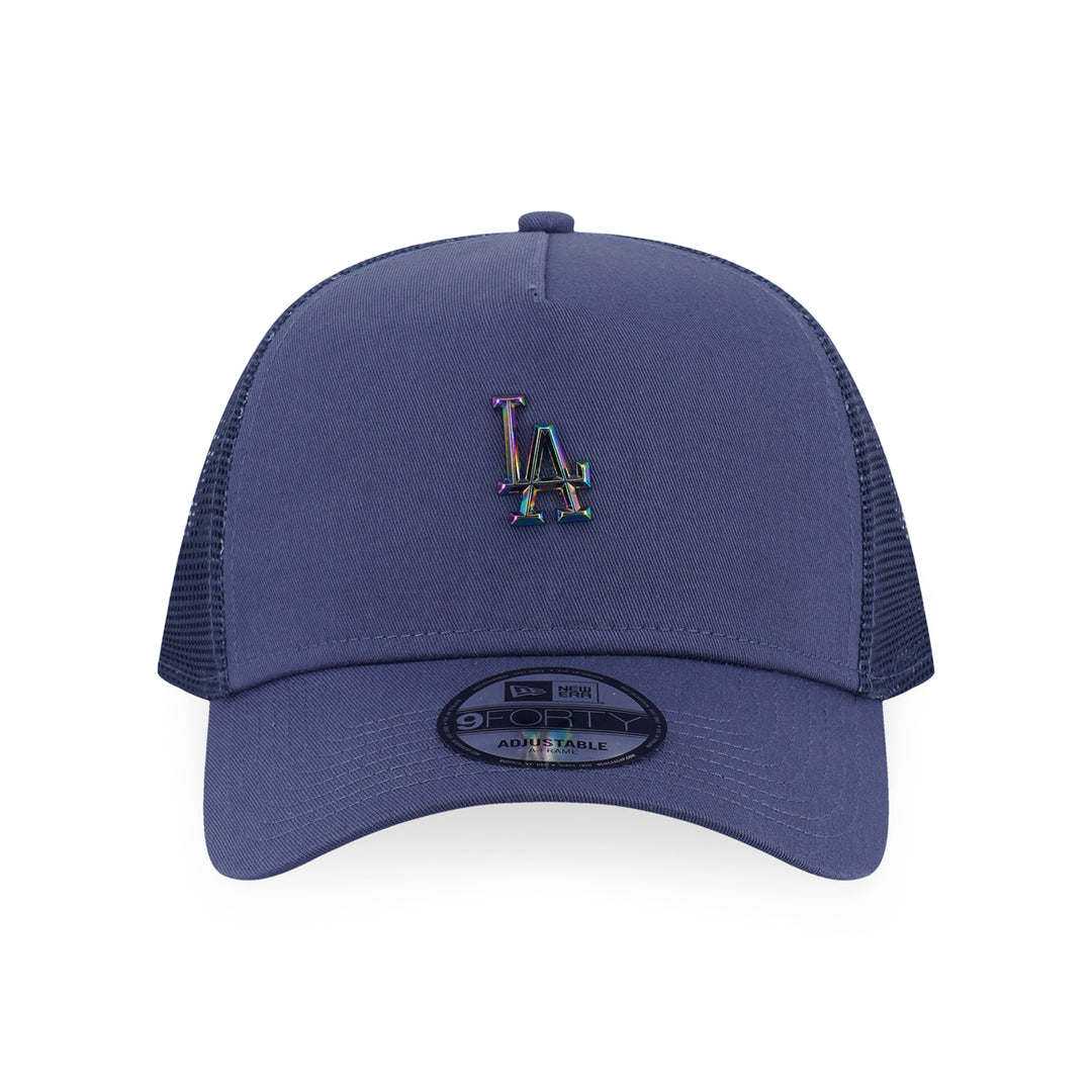 New Era หมวกรุ่น Los Angeles Dodgers Mlb Metal Badge Muted Indigo 9Forty Af Trucker Cap