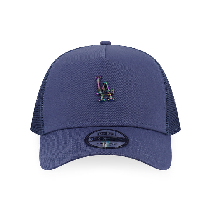 New Era หมวกรุ่น Los Angeles Dodgers Mlb Metal Badge Muted Indigo 9Forty Af Trucker Cap