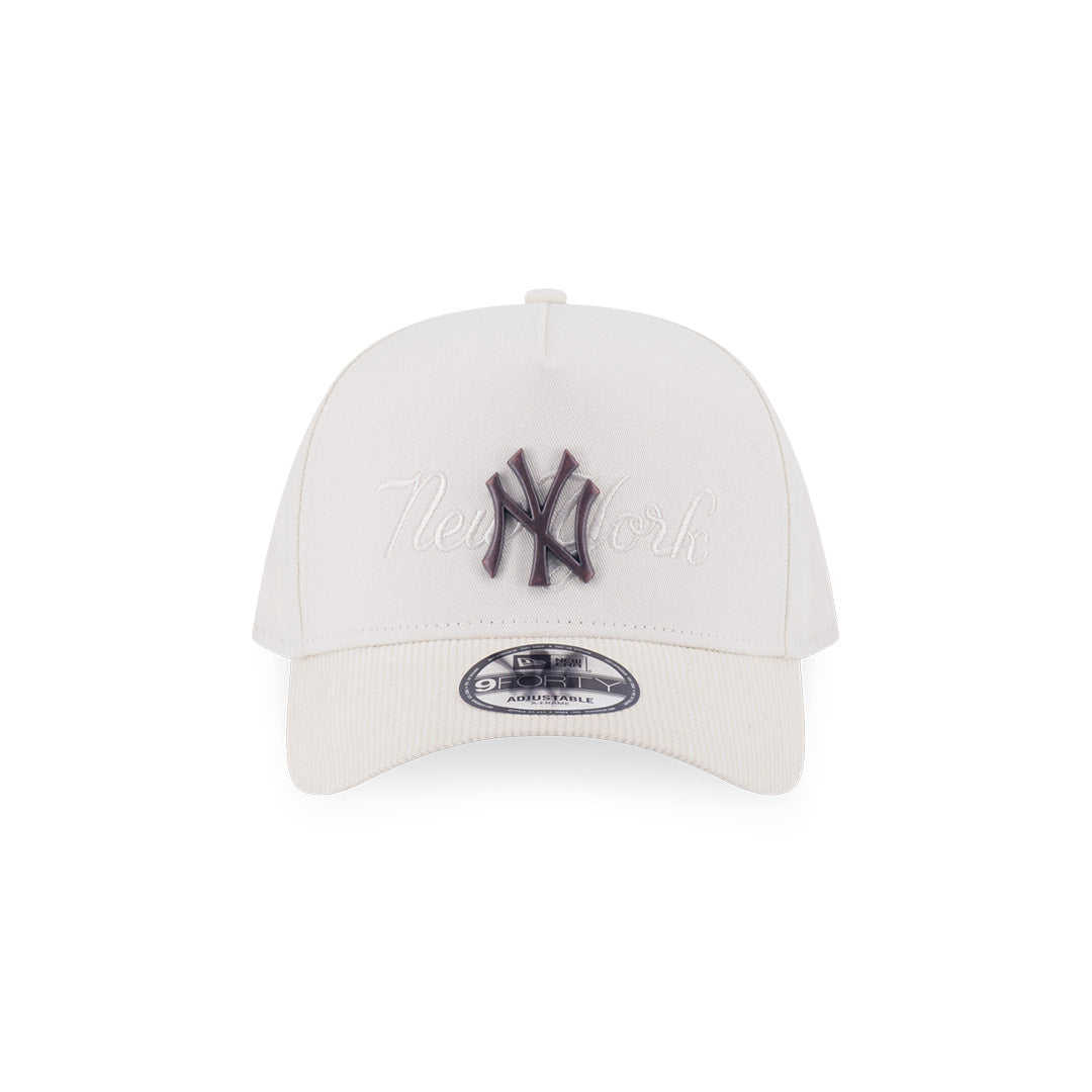 New Era หมวกรุ่น New York Yankees Metal Copper Chrome White 9Forty Af Cap