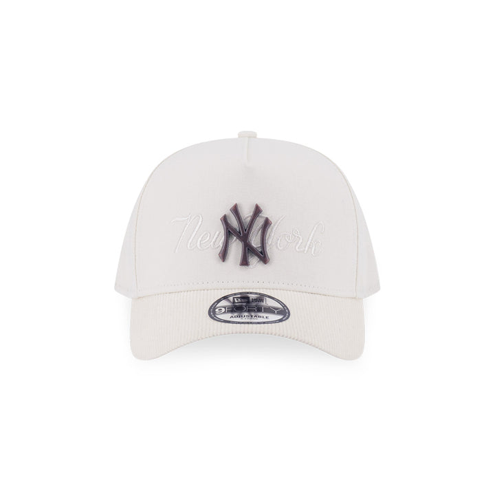 New Era หมวกรุ่น New York Yankees Metal Copper Chrome White 9Forty Af Cap