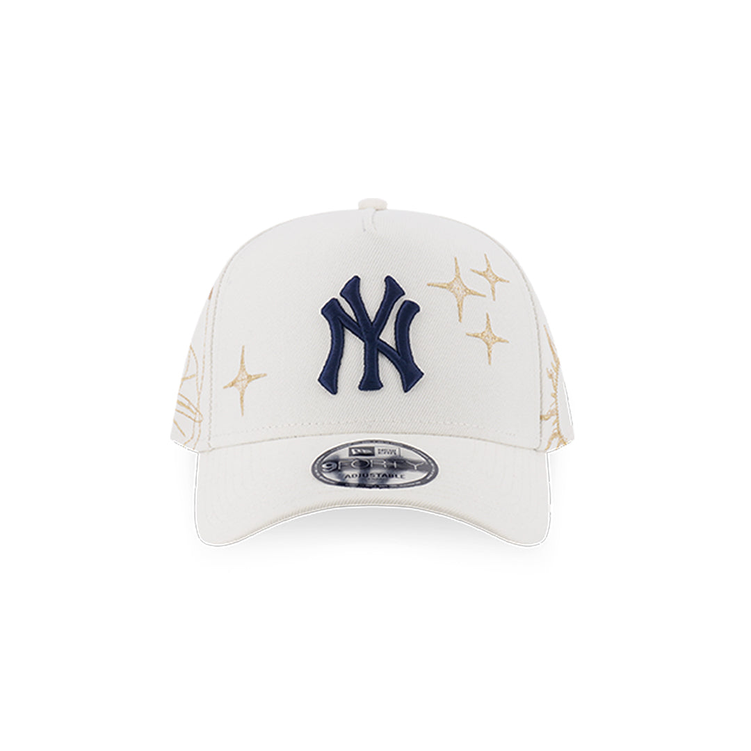 New Era หมวกรุ่น New York Yankees Cosmic Craft Chrome White 9Forty Af Cap