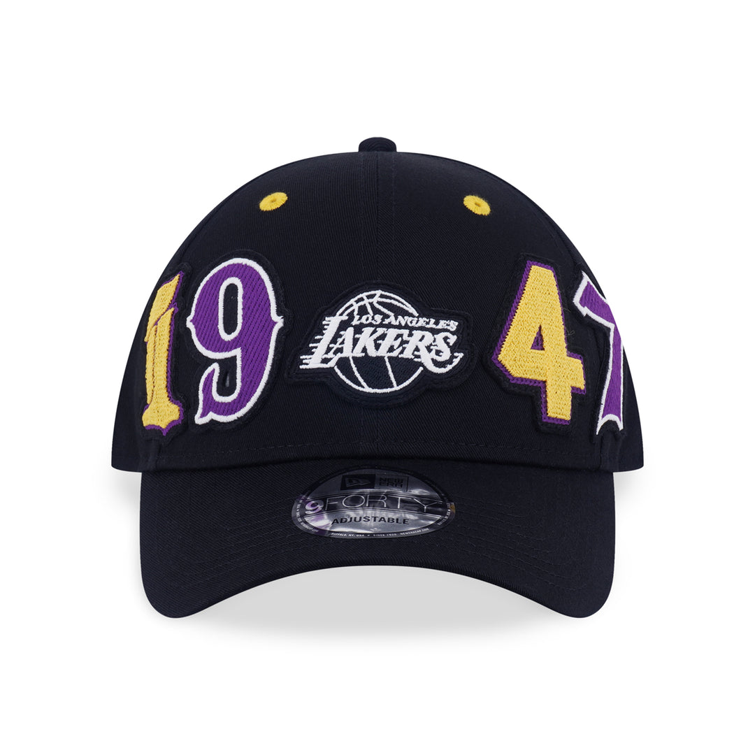 New Era หมวกรุ่น Los Angeles Lakers Mix League Patch Black 9Forty Cap