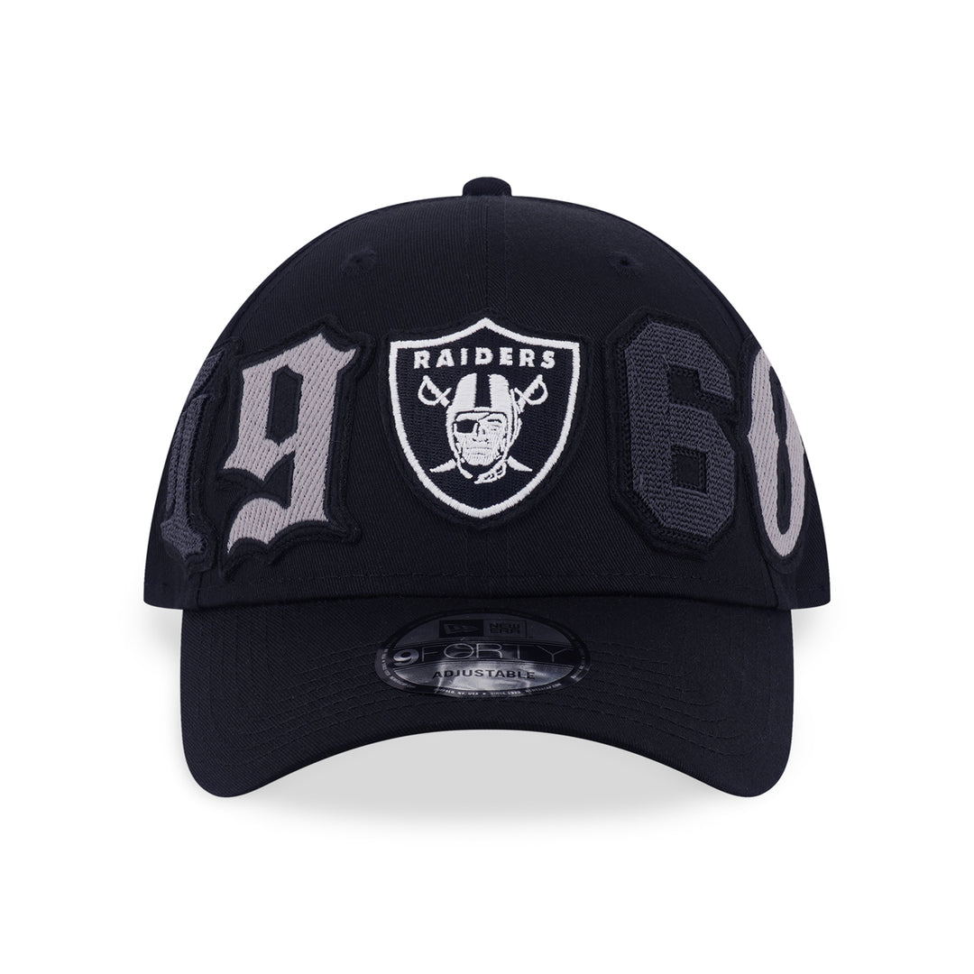 New Era หมวกรุ่น Las Vegas Raiders Mix League Patch Black 9Forty Cap