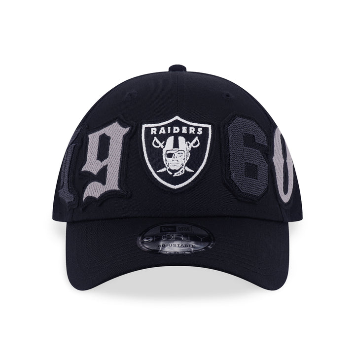 New Era หมวกรุ่น Las Vegas Raiders Mix League Patch Black 9Forty Cap
