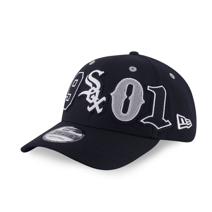 New Era หมวกรุ่น Chicago White Sox Mix League Patch Black 9Forty Cap