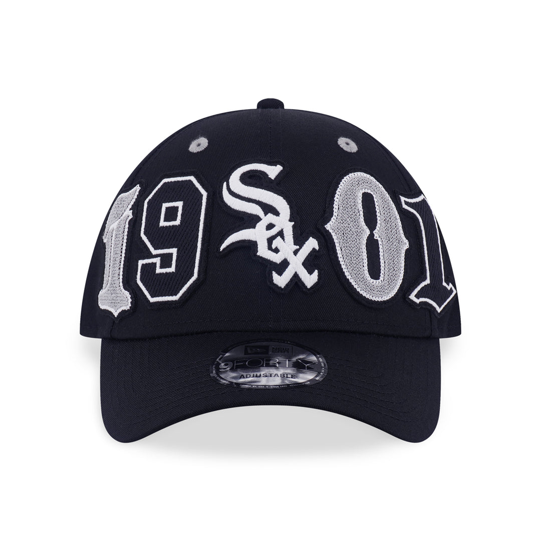 New Era หมวกรุ่น Chicago White Sox Mix League Patch Black 9Forty Cap