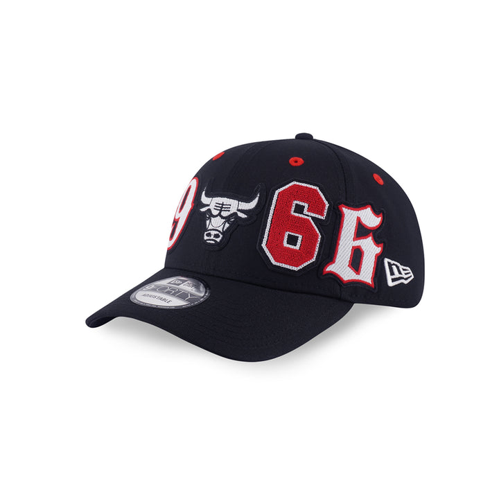 New Era หมวกรุ่น Chicago Bulls Mix League Patch Black 9Forty Cap