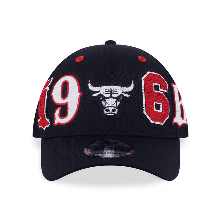 New Era หมวกรุ่น Chicago Bulls Mix League Patch Black 9Forty Cap