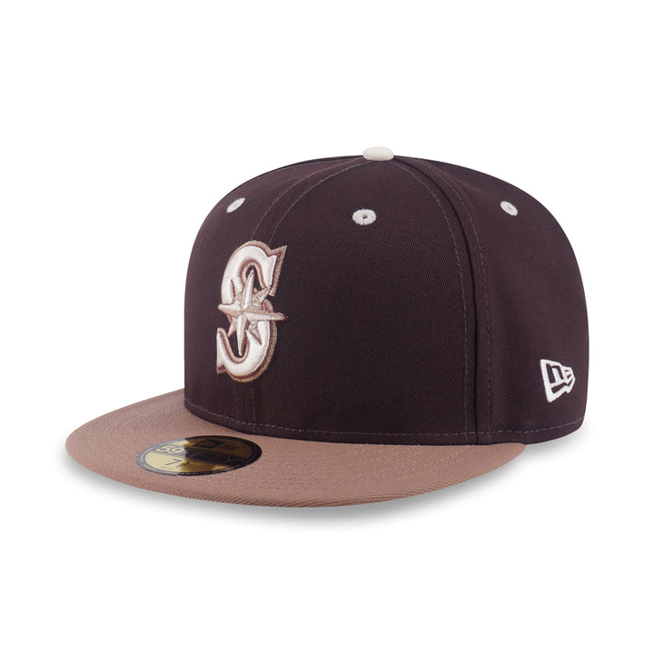 New Era หมวกรุ่น 59Fifty Pack - Iced Latte Seattle Mariner Cooperstown Chocolate 59Fifty Cap