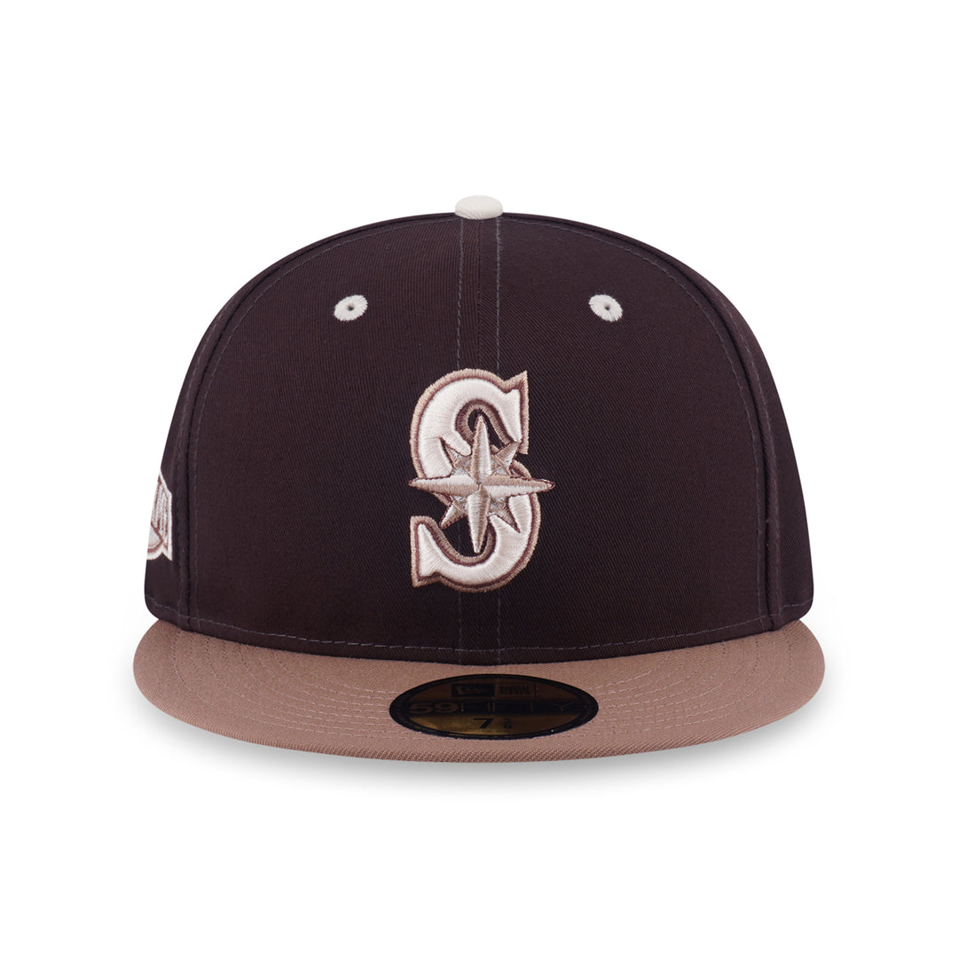 New Era หมวกรุ่น 59Fifty Pack - Iced Latte Seattle Mariner Cooperstown Chocolate 59Fifty Cap