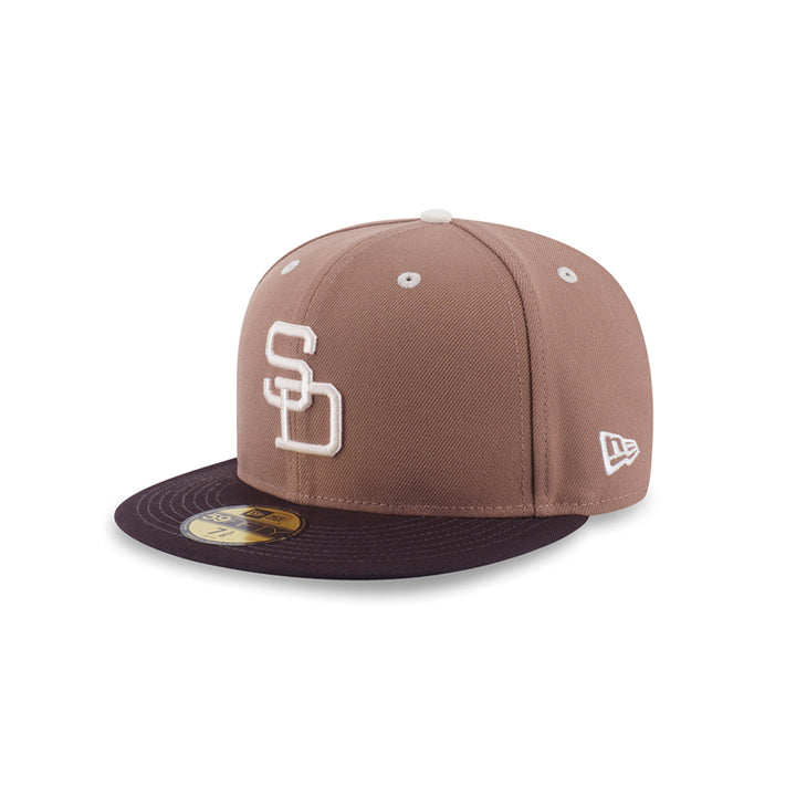 New Era หมวกรุ่น 59Fifty Pack - Iced Latte San Diego Padres Cooperstown Khaki 59Fifty Cap