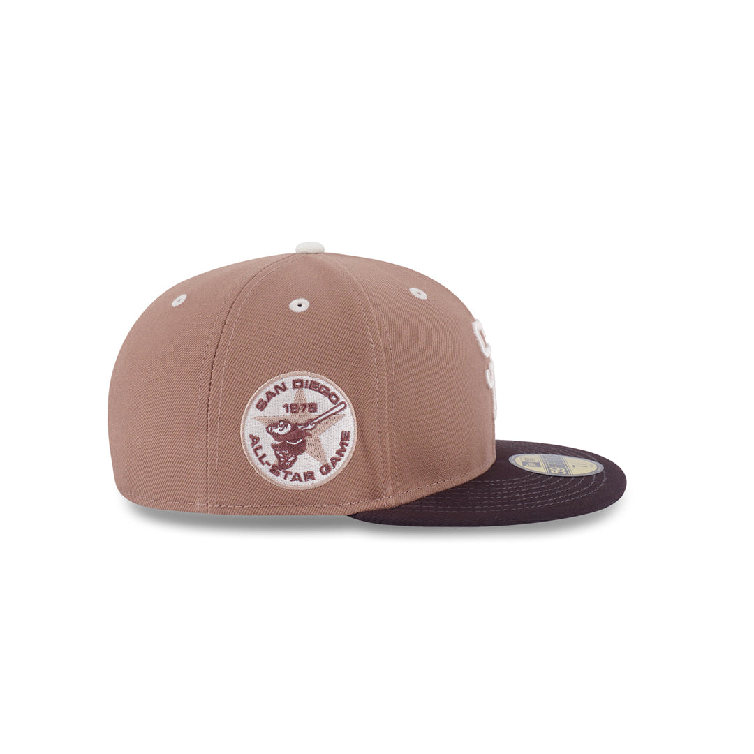 New Era หมวกรุ่น 59Fifty Pack - Iced Latte San Diego Padres Cooperstown Khaki 59Fifty Cap