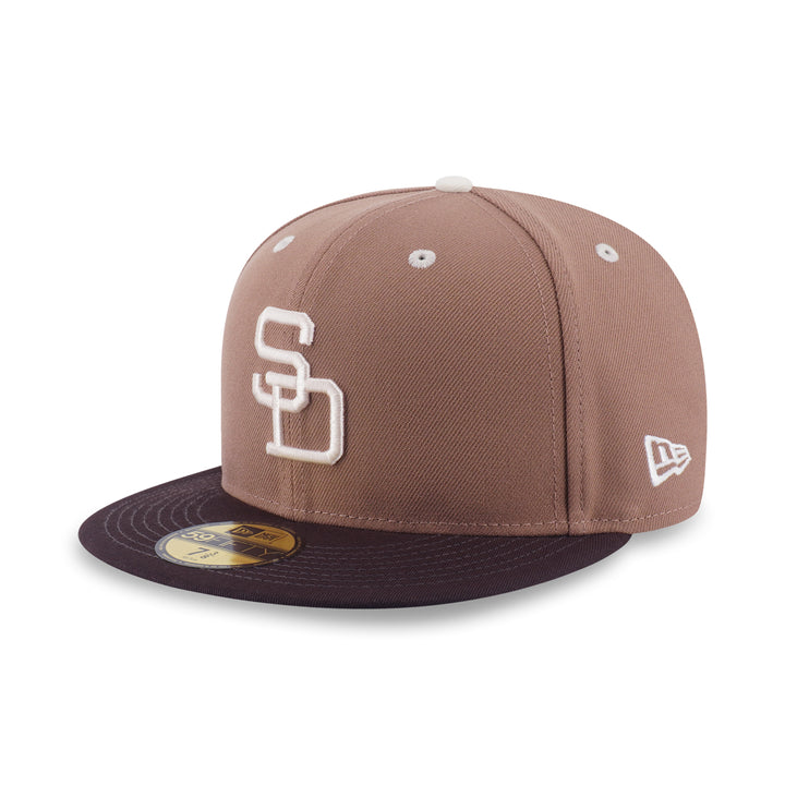 New Era หมวกรุ่น 59Fifty Pack - Iced Latte San Diego Padres Cooperstown Khaki 59Fifty Cap