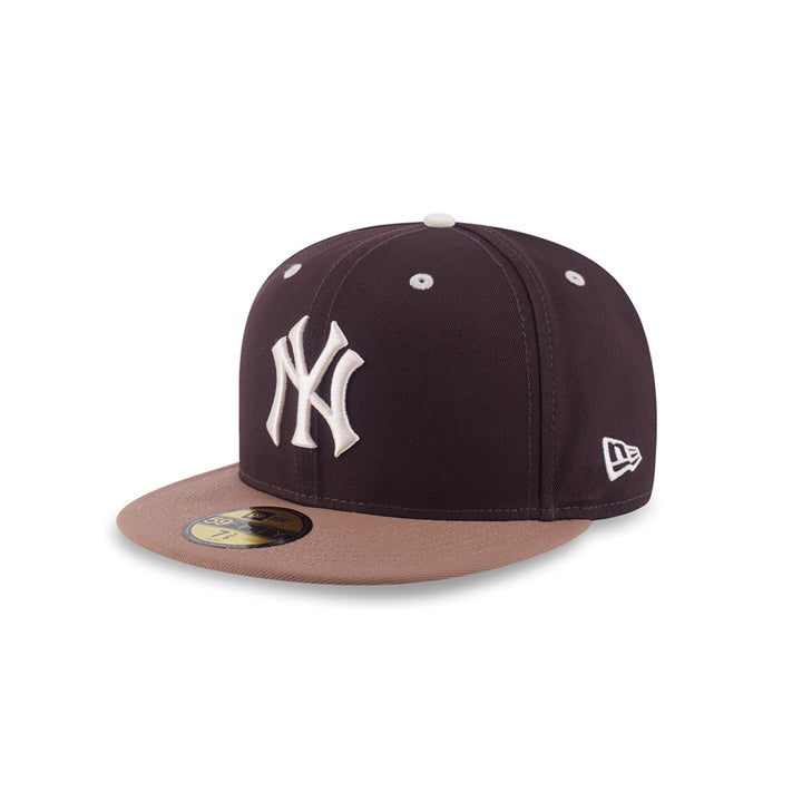 New Era หมวกรุ่น 59Fifty Pack - Iced Latte New York Yankees Cooperstown Chocolate 59Fifty Cap