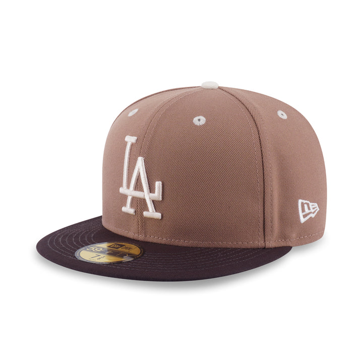New Era หมวกรุ่น 59Fifty Pack - Iced Latte Los Angeles Dodgers Cooperstown Khaki 59Fifty Cap