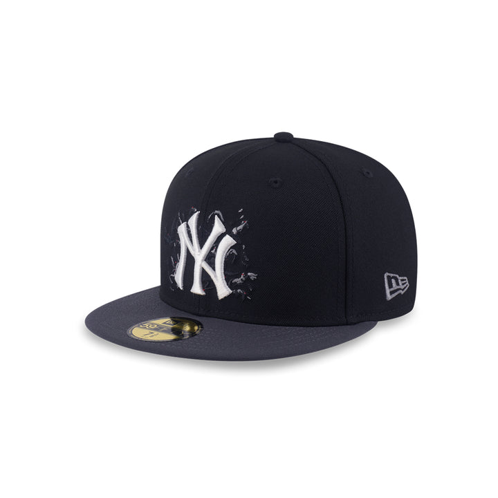 New Era หมวกรุ่น 59Fifty Pack - Crows New York Yankees Cooperstown 2-Tone Graphite Visor Black 59Fifty Cap