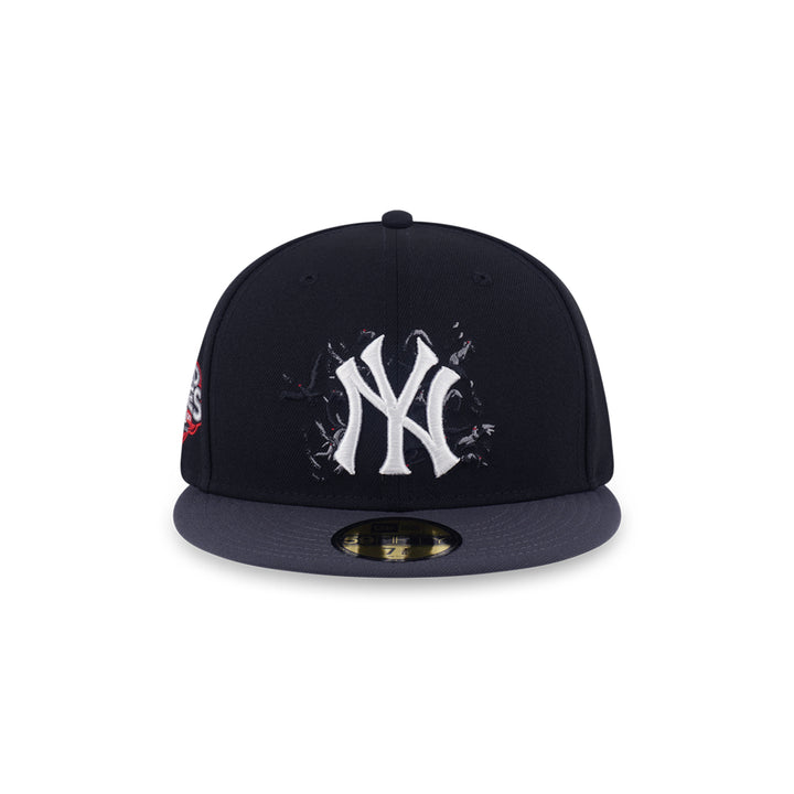 New Era หมวกรุ่น 59Fifty Pack - Crows New York Yankees Cooperstown 2-Tone Graphite Visor Black 59Fifty Cap