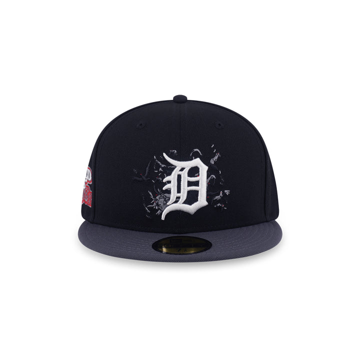 New Era หมวกรุ่น 59Fifty Pack - Crows Detroit Tigers Cooperstown 2-Tone Graphite Visor Black 59Fifty Cap