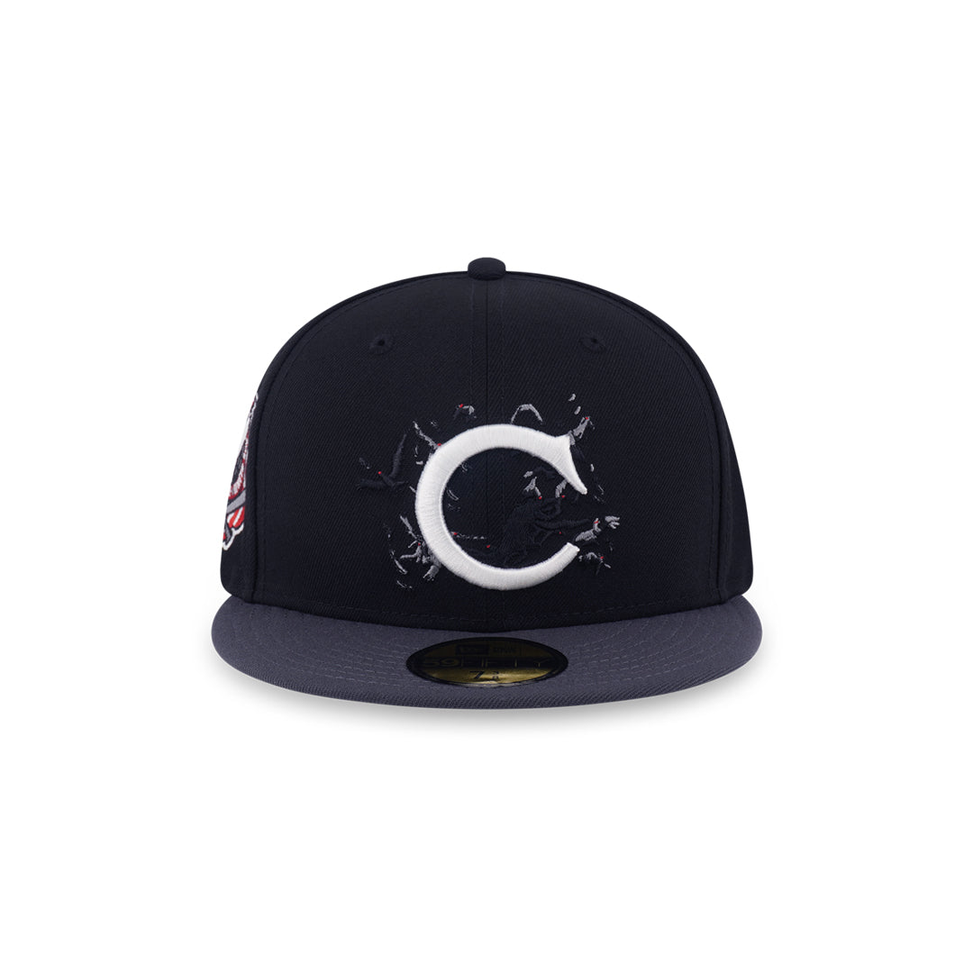 New Era หมวกรุ่น 59Fifty Pack - Crows Chicago White Sox Cooperstown 2-Tone Graphite Visor Black 59Fifty Cap