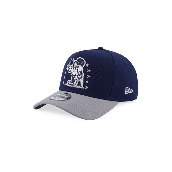 New Era หมวกรุ่น New York Yankees League Mix Cartoon 2-Tone Gray Visor Oceanside Blue Kids 9Forty Af Cap