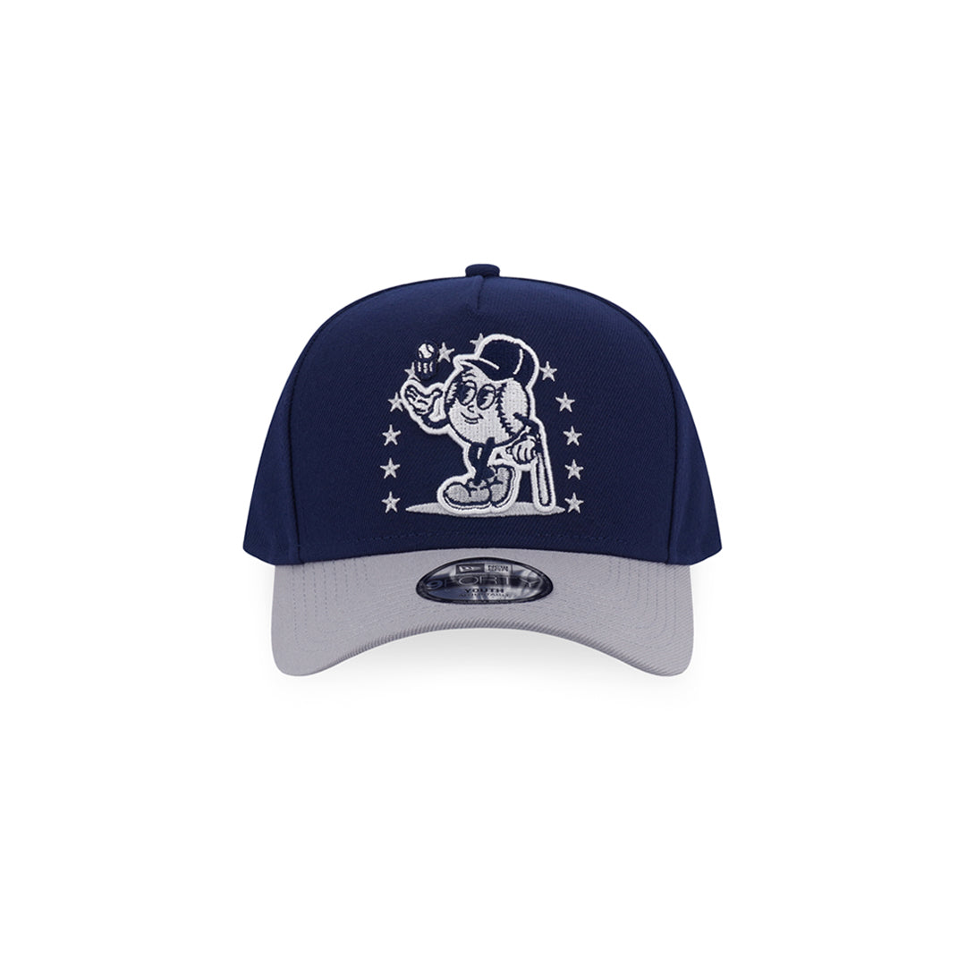 New Era หมวกรุ่น New York Yankees League Mix Cartoon 2-Tone Gray Visor Oceanside Blue Kids 9Forty Af Cap