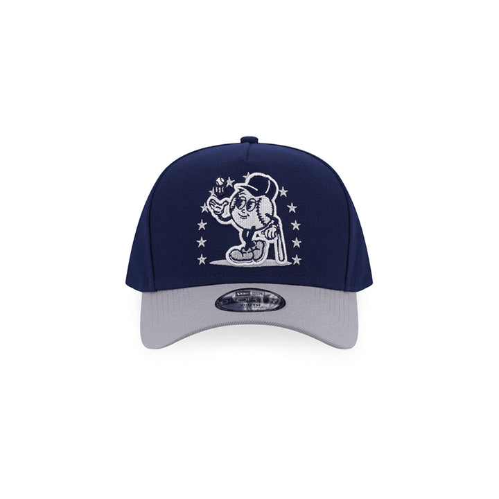 New Era หมวกรุ่น New York Yankees League Mix Cartoon 2-Tone Gray Visor Oceanside Blue Kids 9Forty Af Cap