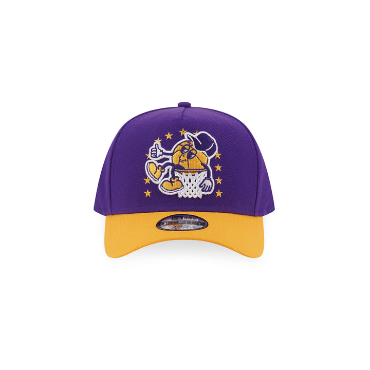 New Era หมวกรุ่น Los Angeles Lakers League Mix Cartoon 2-Tone Gold Visor True Purple Kids 9Forty Af Cap