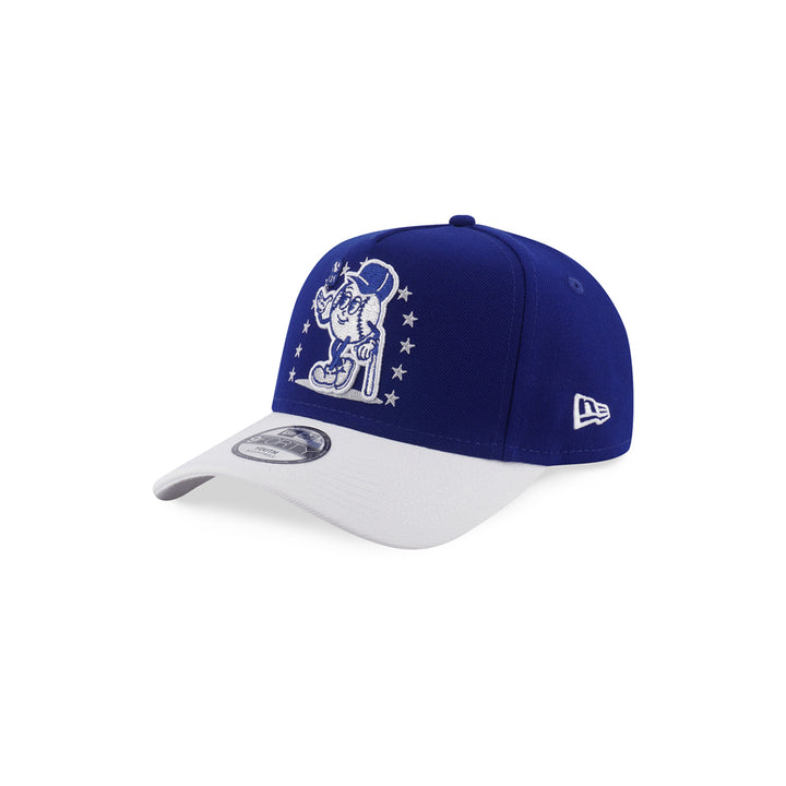 New Era หมวกรุ่น Los Angeles Dodgers League Mix Cartoon 2-Tone White Visor Dark Royal Kids 9Forty Af Cap