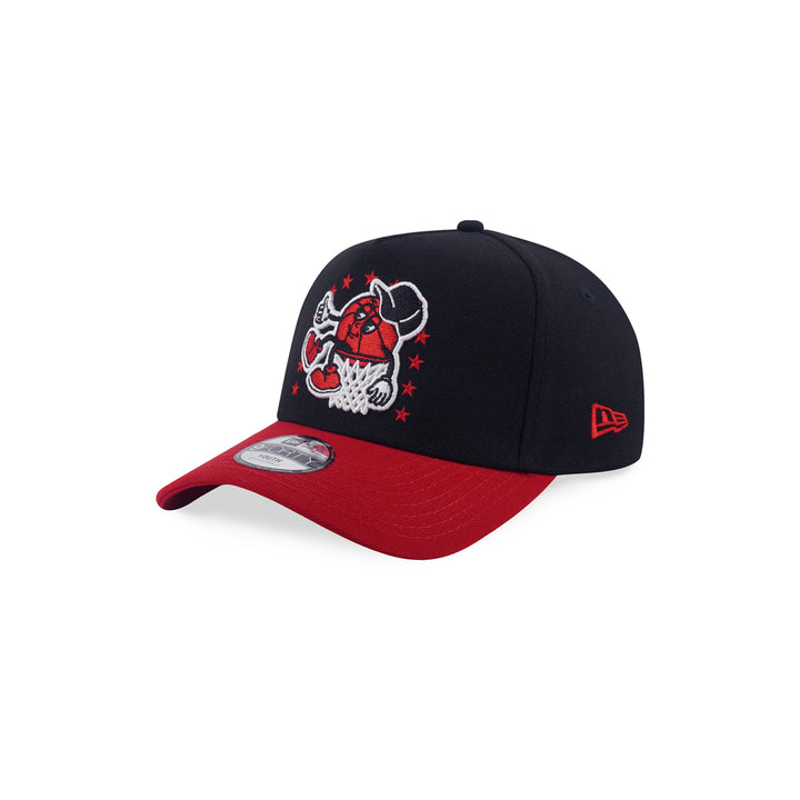 New Era หมวกรุ่น Chicago Bulls League Mix Cartoon 2-Tone Scarlet Visor Black Kids 9Forty Af Cap