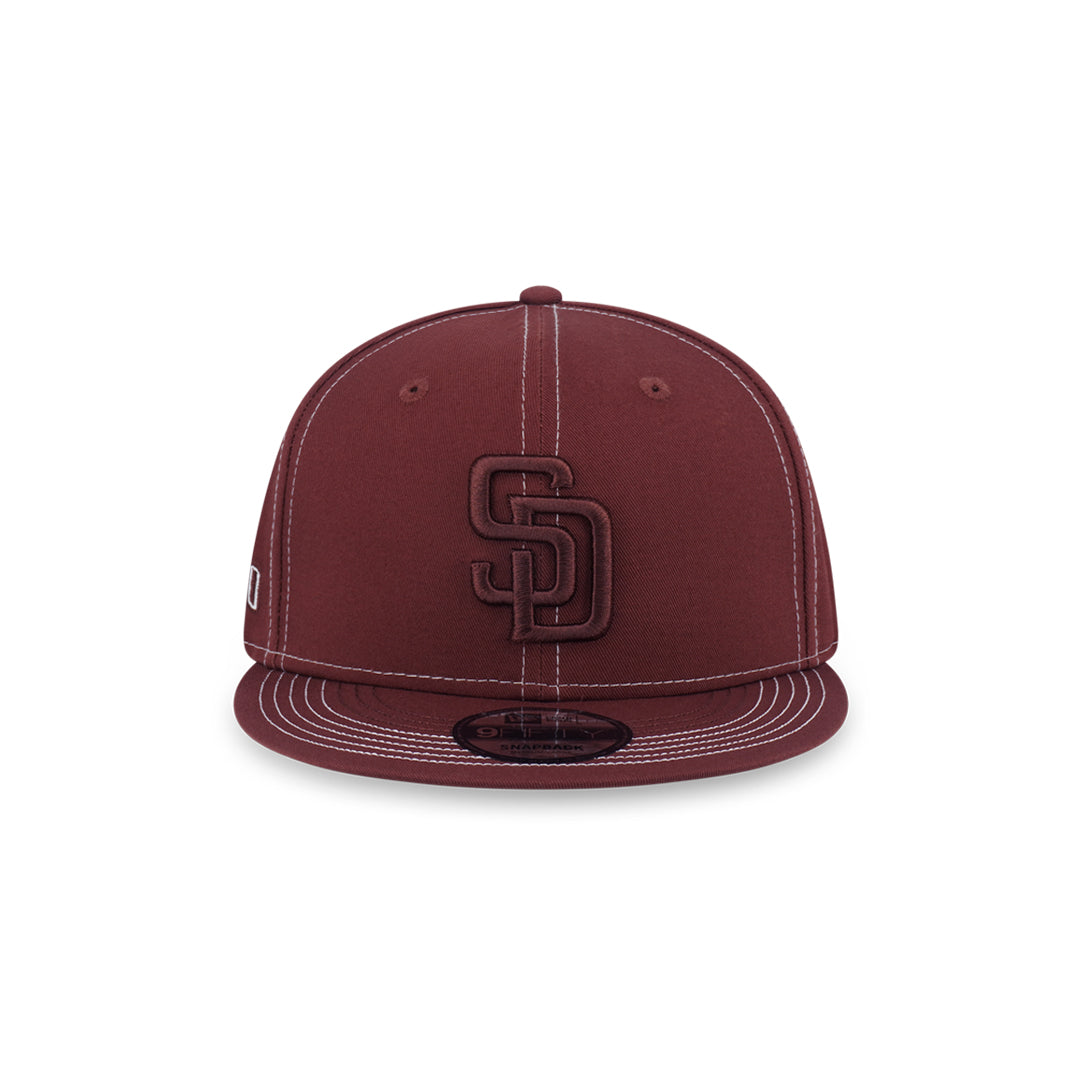 New Era หมวกรุ่น San Diego Padres Mlb Contrast Stitching Deep Auburn Brown 9Fifty Cap