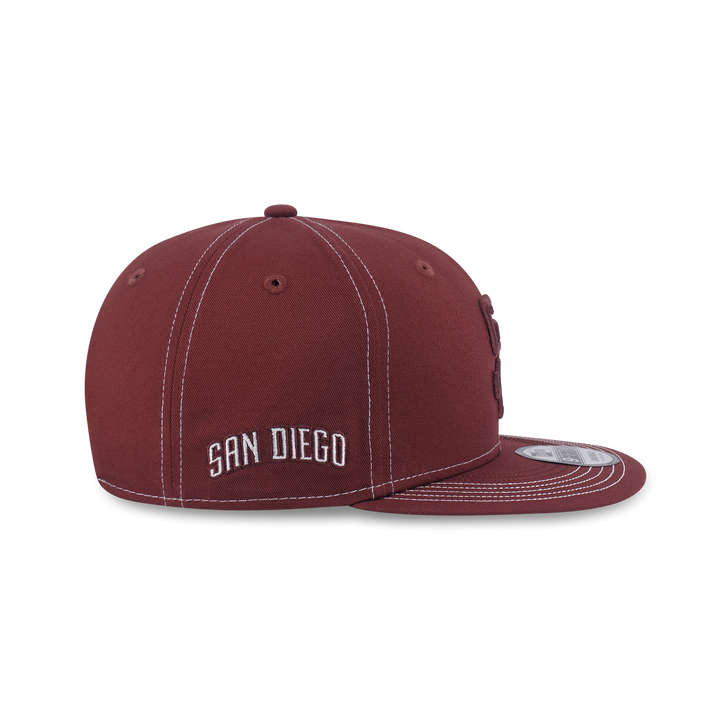 New Era หมวกรุ่น San Diego Padres Mlb Contrast Stitching Deep Auburn Brown 9Fifty Cap