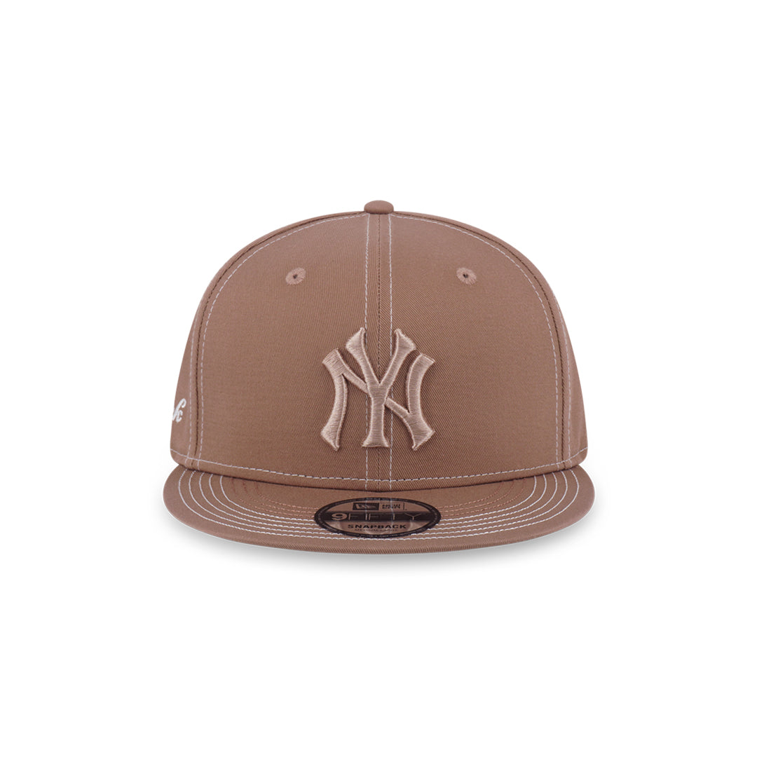 New Era หมวกรุ่น New York Yankees Mlb Contrast Stitching Khaki 9Fifty Cap