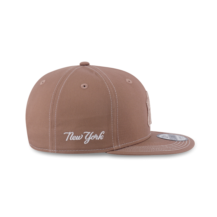 New Era หมวกรุ่น New York Yankees Mlb Contrast Stitching Khaki 9Fifty Cap