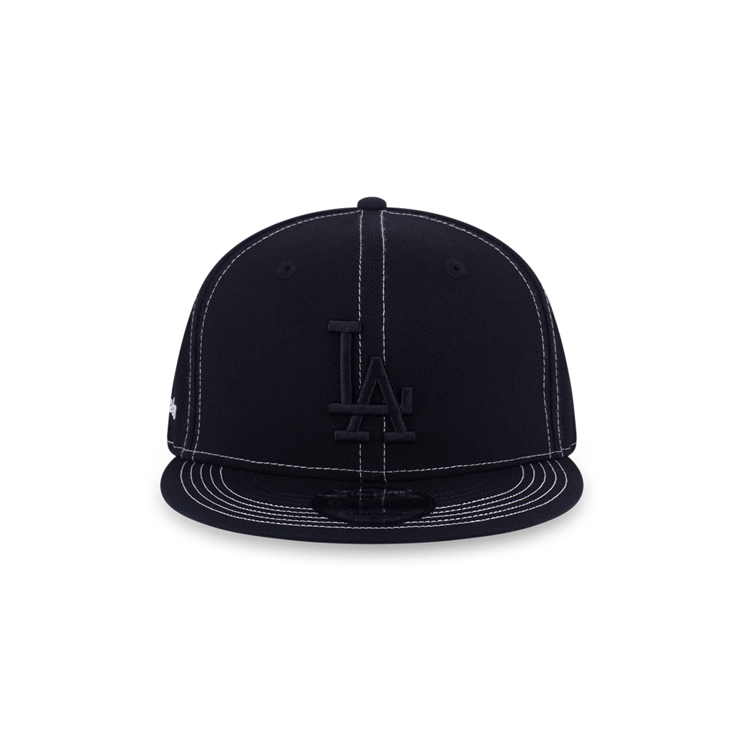 New Era หมวกรุ่น Los Angeles Dodgers Mlb Contrast Stitching Black 9Fifty Cap