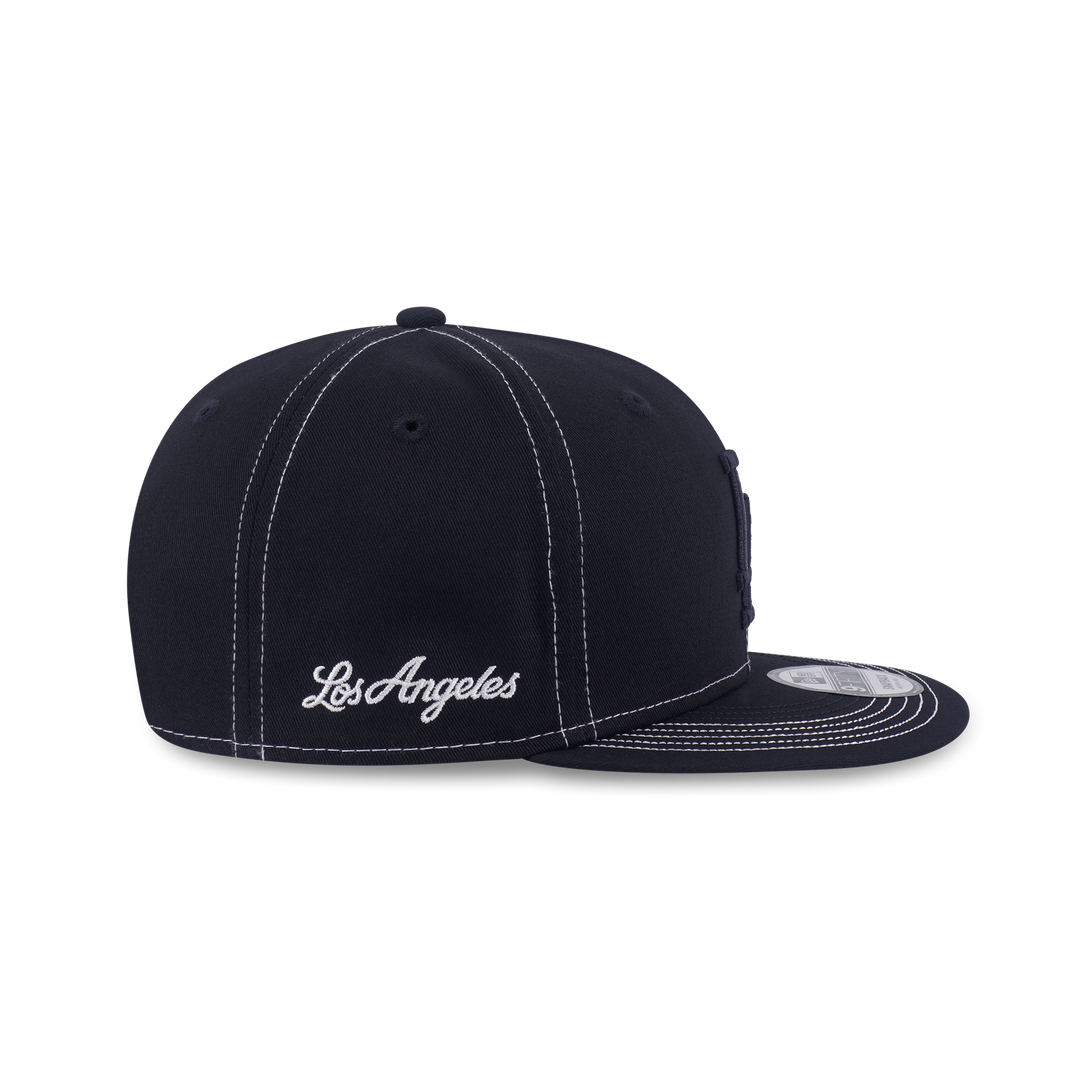 New Era หมวกรุ่น Los Angeles Dodgers Mlb Contrast Stitching Black 9Fifty Cap