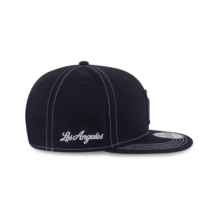 New Era หมวกรุ่น Los Angeles Dodgers Mlb Contrast Stitching Black 9Fifty Cap