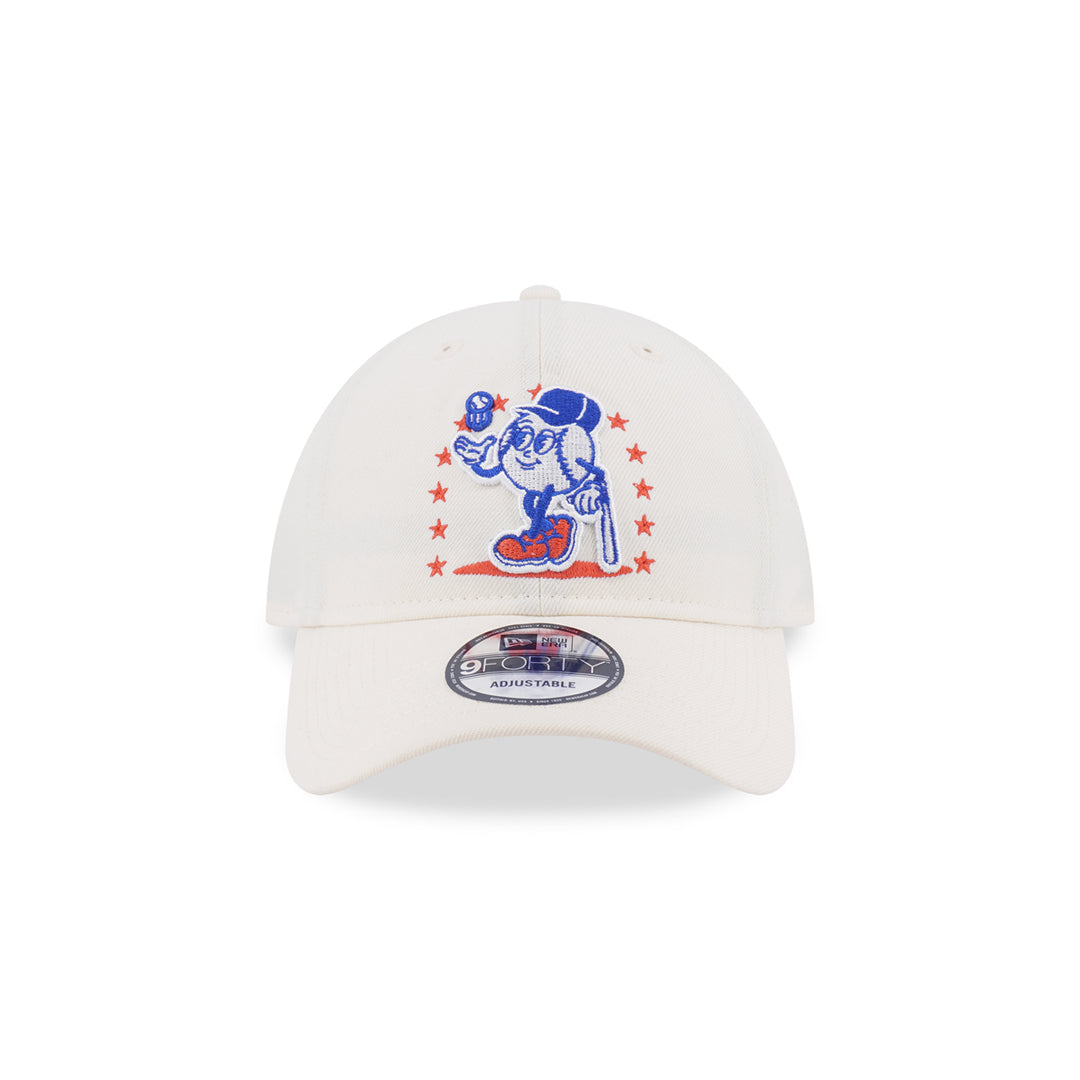 New Era หมวกรุ่น New York Mets League Mix Cartoon Chrome White 9Forty Unst Cap