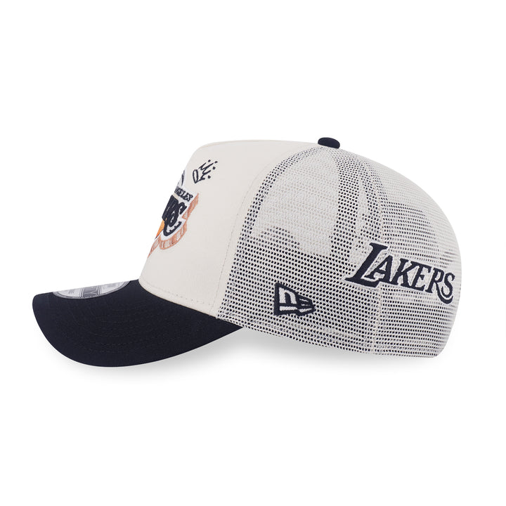 New Era หมวกรุ่น Los Angeles Lakers League Mix Chrome White 9Forty Af Trucker Cap