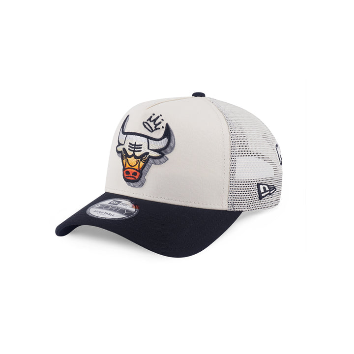 New Era หมวกรุ่น Chicago Bulls League Mix Chrome White 9Forty Af Trucker Cap