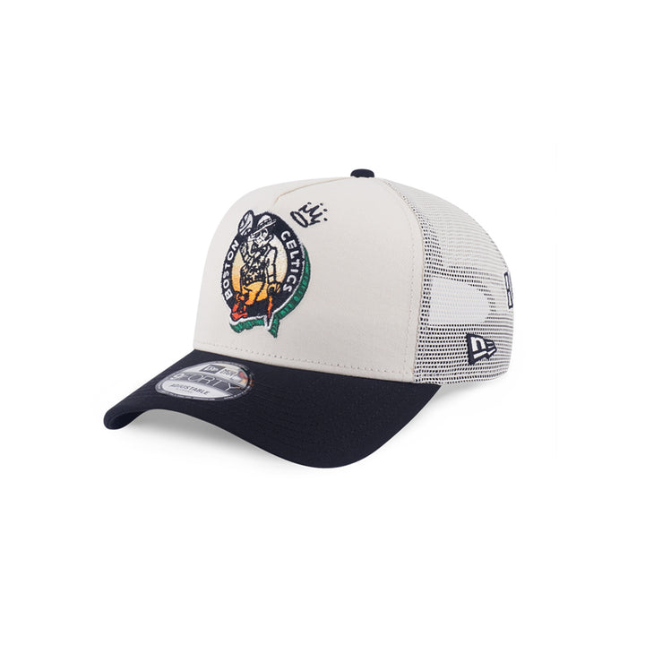 New Era หมวกรุ่น Boston Celtics League Mix Chrome White 9Forty Af Trucker Cap