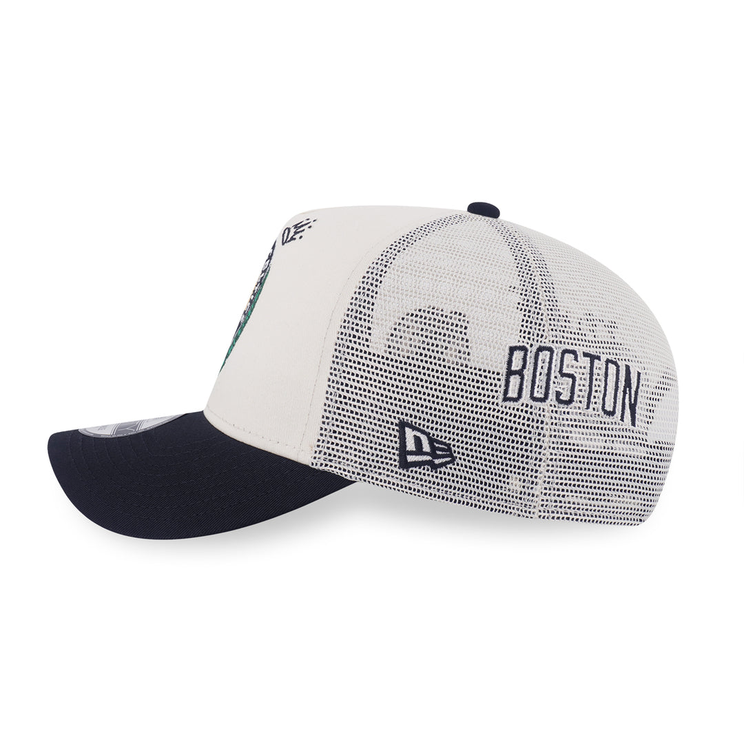 New Era หมวกรุ่น Boston Celtics League Mix Chrome White 9Forty Af Trucker Cap