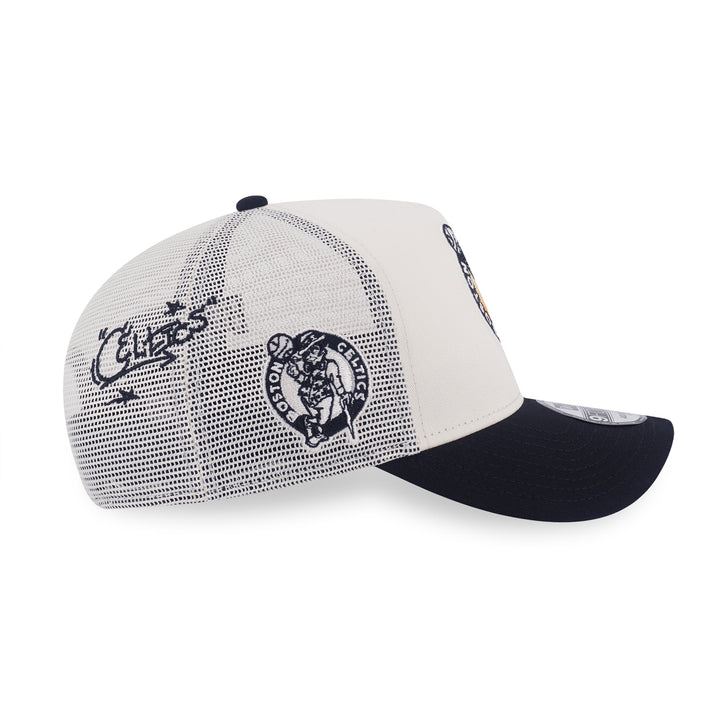 New Era หมวกรุ่น Boston Celtics League Mix Chrome White 9Forty Af Trucker Cap