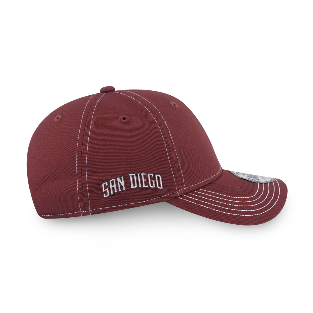 New Era หมวกรุ่น San Diego Padres Mlb Contrast Stitching Deep Auburn Brown 9Forty Cap