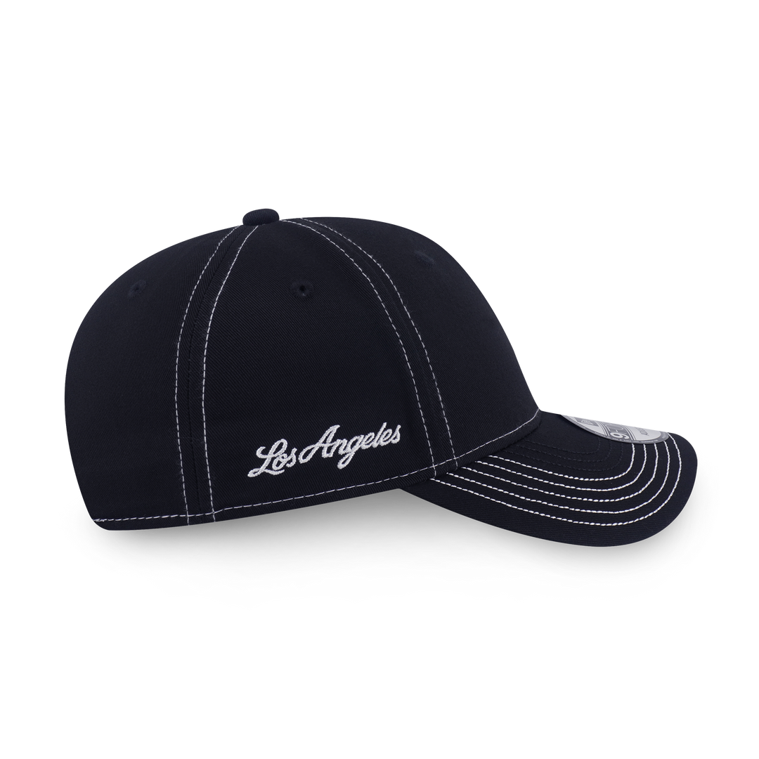 New Era หมวกรุ่น Los Angeles Dodgers Mlb Contrast Stitching Black 9Forty Cap
