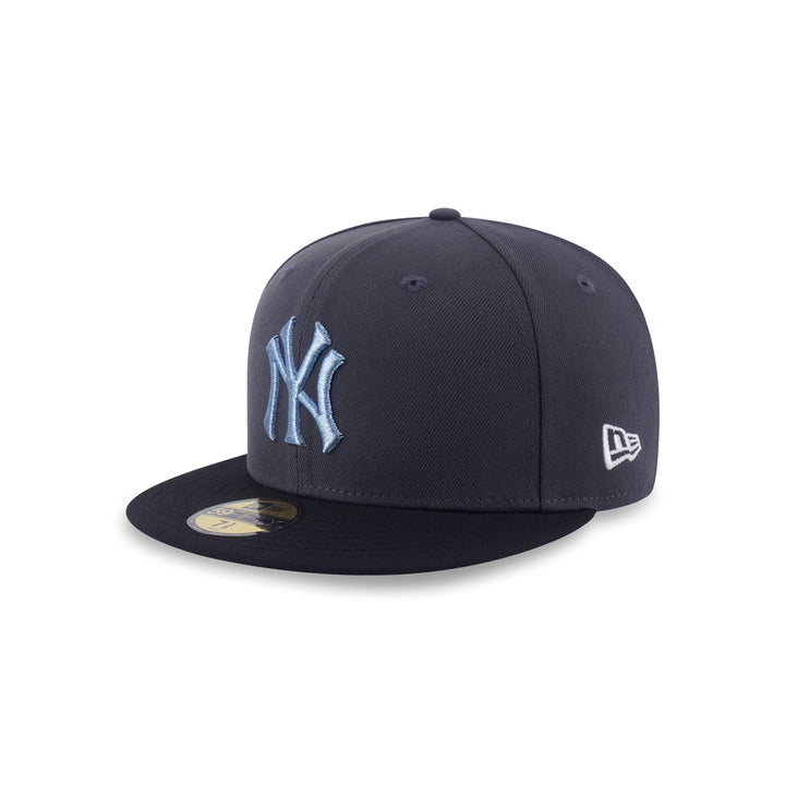 New Era หมวกรุ่น 59Fifty Pack - Metallic New York Yankees Cooperstown 2-Tone Black Visor Graphite 59Fifty Cap