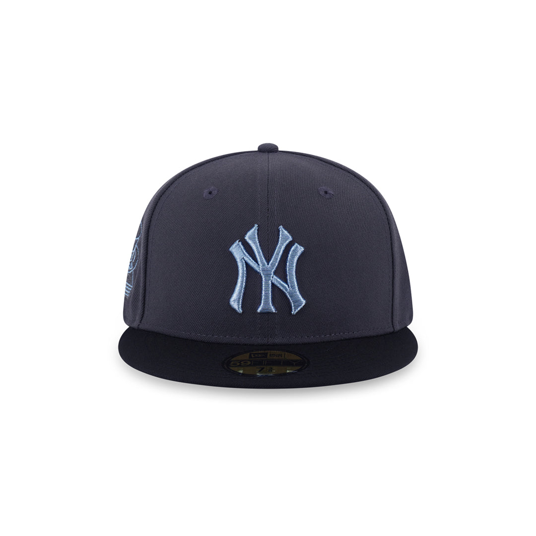 New Era หมวกรุ่น 59Fifty Pack - Metallic New York Yankees Cooperstown 2-Tone Black Visor Graphite 59Fifty Cap