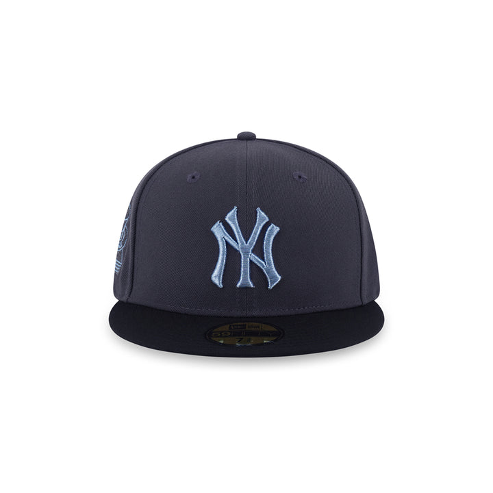 New Era หมวกรุ่น 59Fifty Pack - Metallic New York Yankees Cooperstown 2-Tone Black Visor Graphite 59Fifty Cap